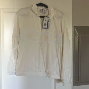 NWT White Adidas NY Windbreaker
